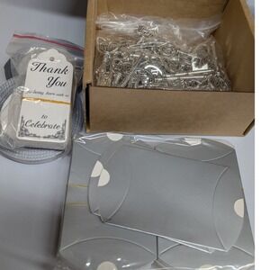 50pcs Wedding Favor Gift Set Skeleton Key Bottle Opener Silver NWT Heart LOVE